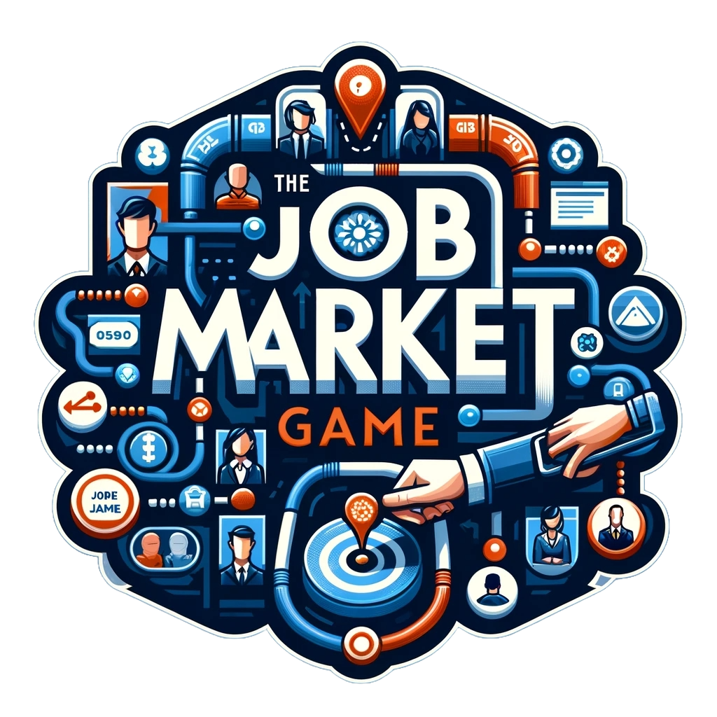 Job Market Game logo, displaying the text 'Job Market Game'